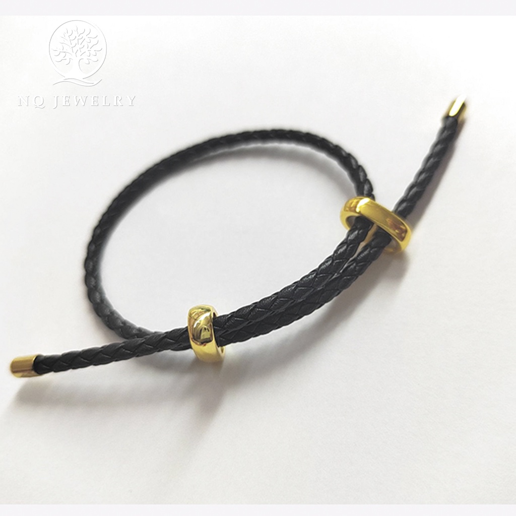 Vòng da đeo tay có khóa - NQ Jewelry
