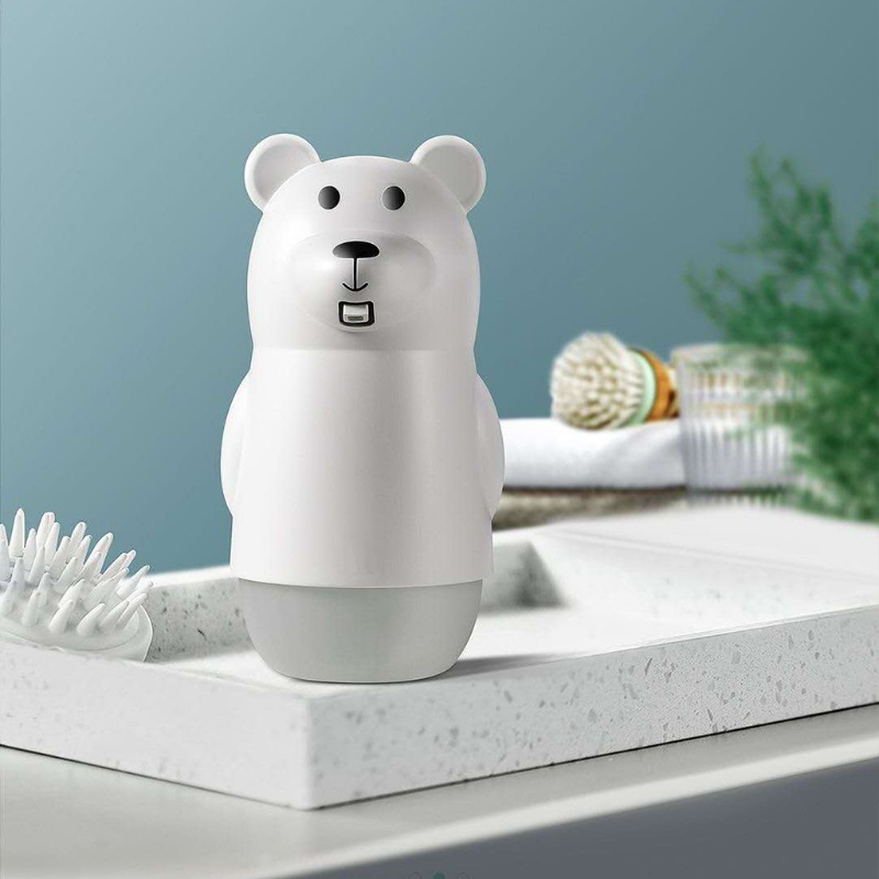 Bình Đựng Xà Phòng Tự Động 300ml Cảm Biến Hồng Ngoại Hình Gấu Dễ Thương