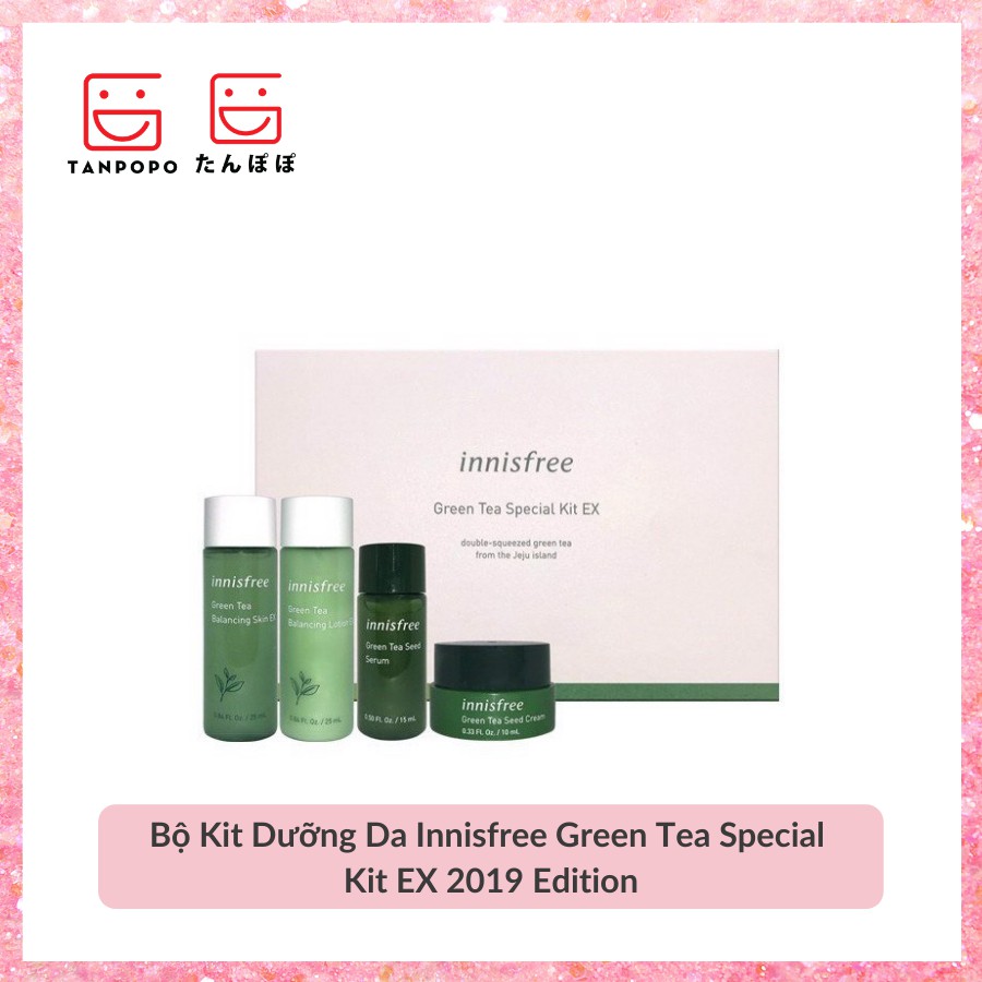 Bộ Kit Dưỡng Da Innisfree Green Tea Special Kit EX 2019 Edition