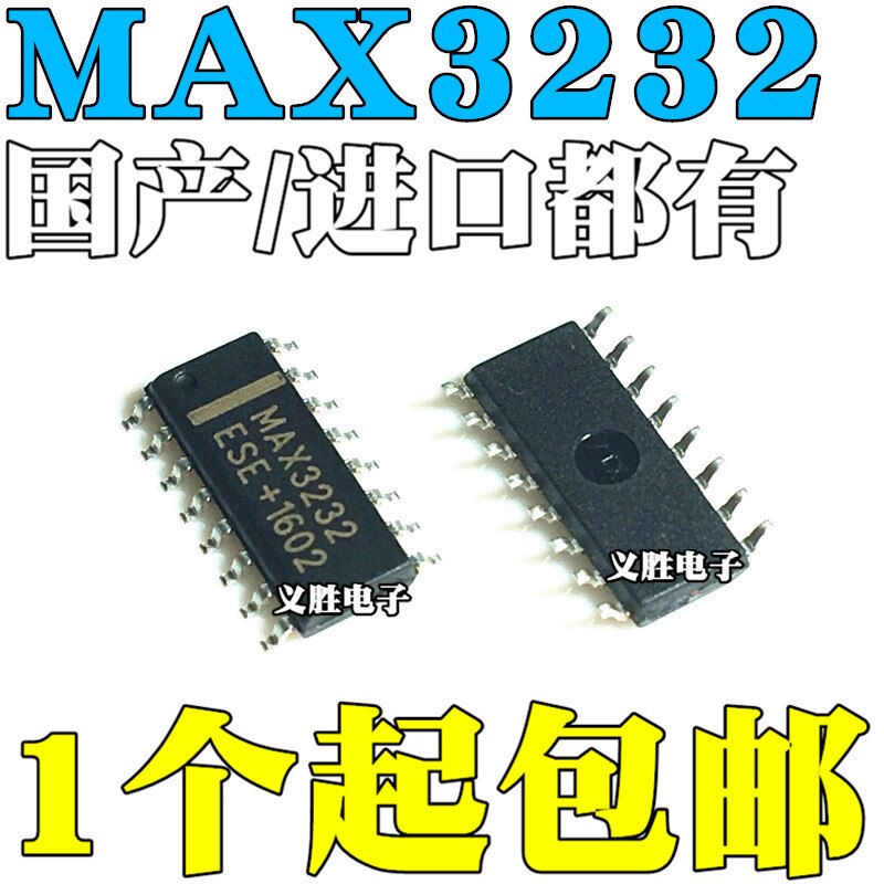 Bộ 15 Linh Kiện Điện Tử Max3232 Max3232Ese Max3232Cse Rs-232 Sop16