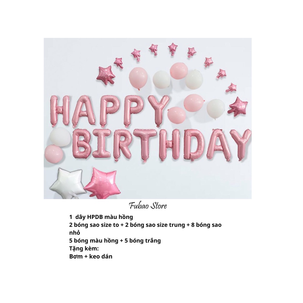 [RẺ VÔ ĐỊCH] Set trang trí sinh nhật cho bé, người lớn, party đơn giản Fubao Store