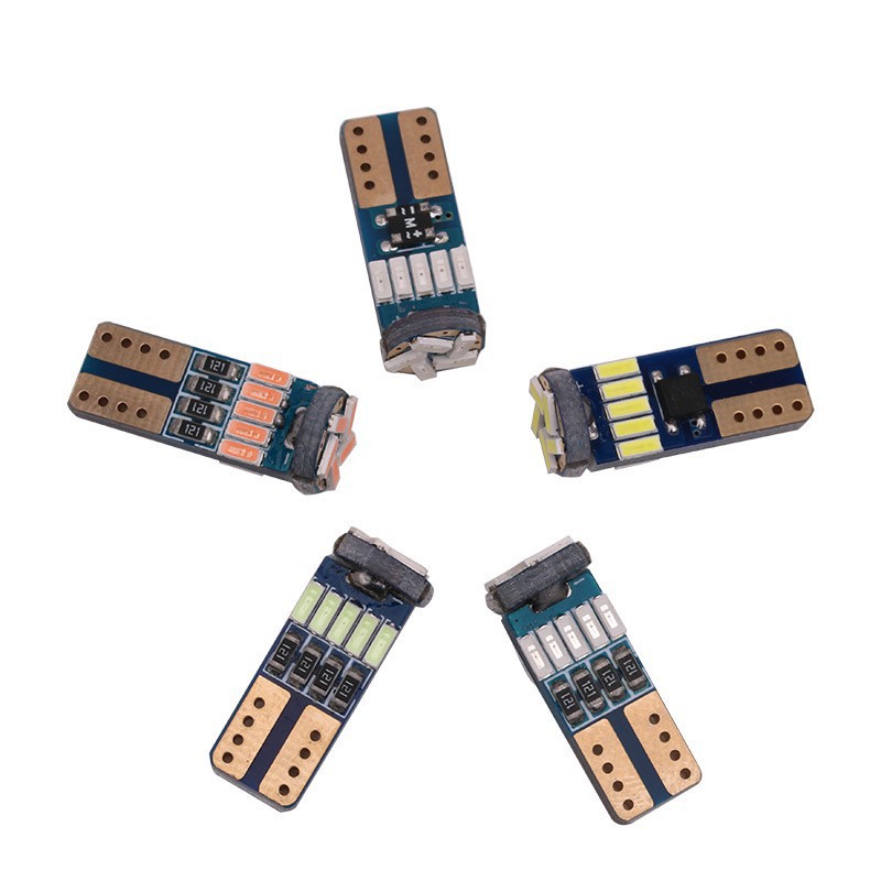 Đèn Led Dùng Chiếu Sáng Cho Biển Số Xe Hơi T10 W5W 15SMD 4014