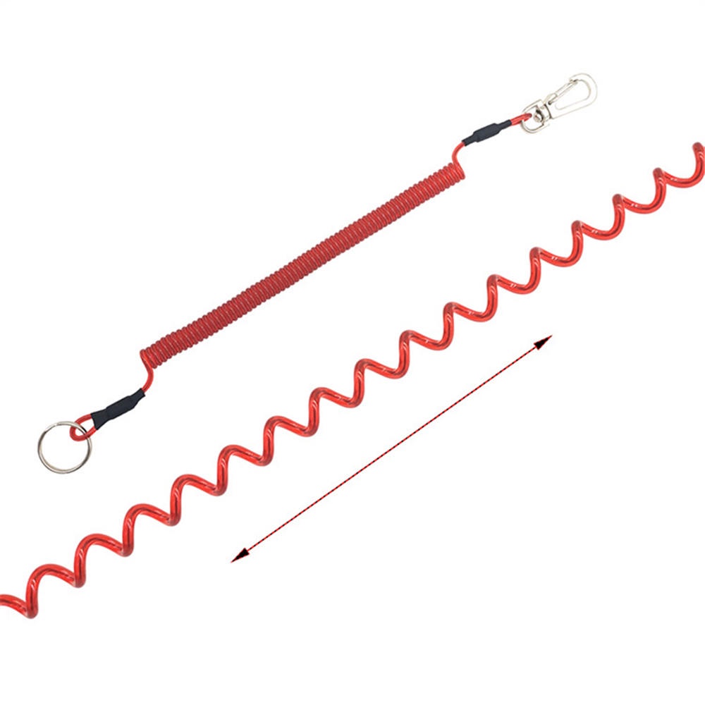 Toàn Bộ Dây Lò Xo Co Giãn Gắn Móc Chìa Khóa Câu Cá Tiện Dụng