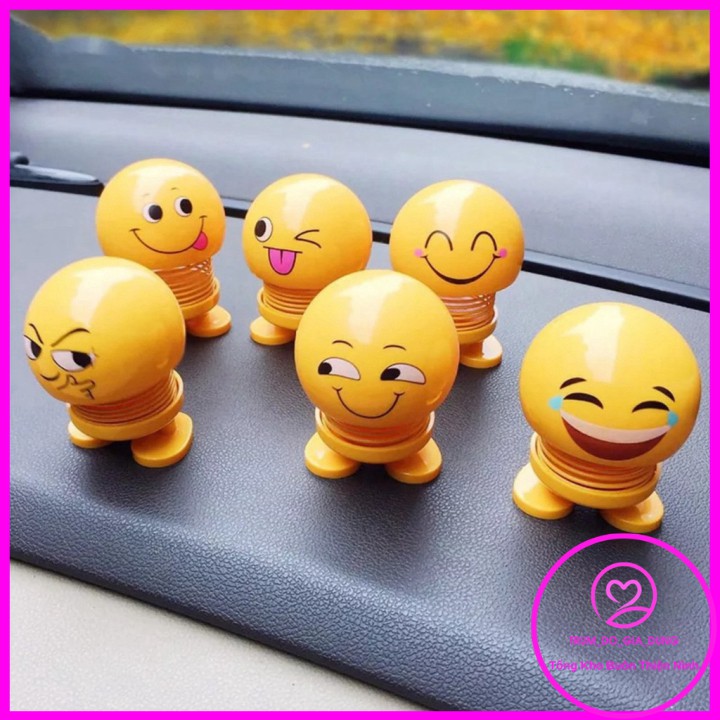 COMBO 6 CON EMOJI LÒ XO NHÚN VUI NHỘN - ICON LÒ XO - CON CIU LÒ XO GIẢM STRESS