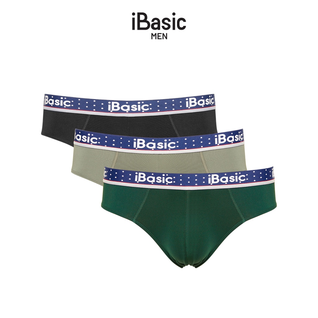 Combo 3 quần lót nam thun Brief cổ điển iBasic PANM069