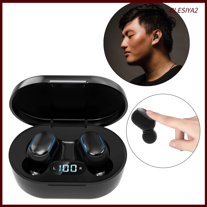 Tai Nghe Nhét Tai Không Dây Bluetooth 5.0 E7S Âm Thanh Bass Sống Động Đen