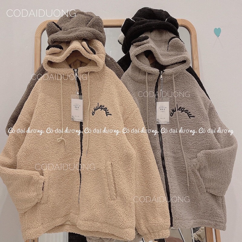 áo khoác lông tai gấu | BigBuy360 - bigbuy360.vn