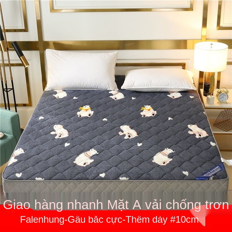 Nệm dày hơn bọc hộ gia đình chiếu tatami giường đôi cho thuê đệm bọt biển đặc biệt chăn ký túc xá đơn