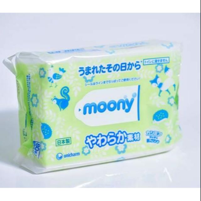 Combo 6 gói khăn ướt Moony nội địa