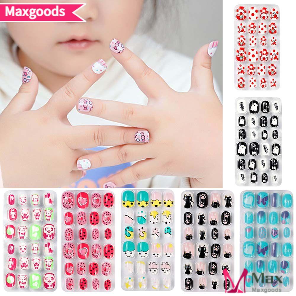 Bộ 24 Móng Tay Giả Hình Vuông Ngắn Thời Trang Cho Nữ