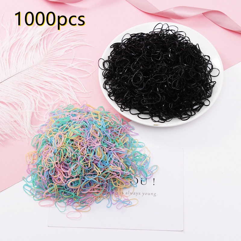 Set 1000 Gói Dây Thun Buộc Tóc Dùng Một Lần Cho Nữ