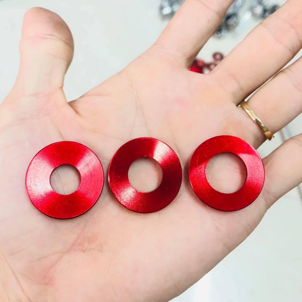 Long Đền nhôm Đỏ Size 6li,8li,10li,12li,14li gắn cho các loại xe