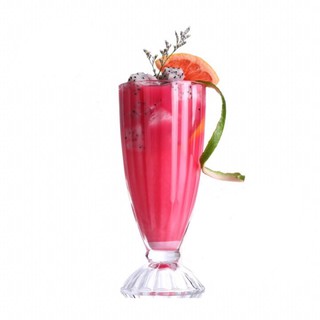 Set 6 Ly Sinh Tố Thủy Tinh Dạng Sọc Deli