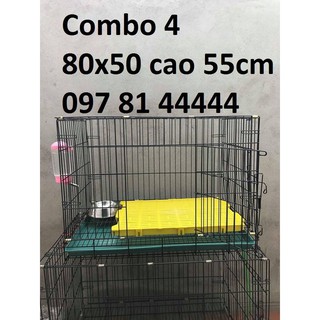 Chuồng Chó Mèo Và Thú Cưng Trung Có Tấm Lót Vệ Sinh LOẠI 1 NAN DÀY (ĐỪNG NHẦM LẪN VỚI CHUỒNG CHIM)