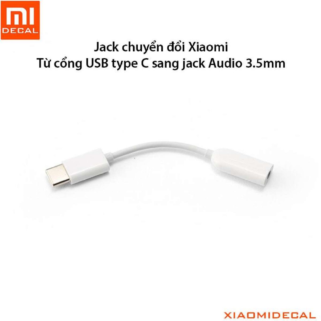 Cáp chuyển từ type - C sang jack âm thanh 3.5mm Xiaomi