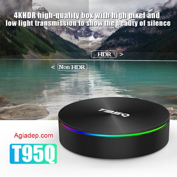 TVBOX Siêu mạnh 4K T95Q-Max 4G RAM 64G ROM Chip S905X2 Android 8.1 Gigabit 5G WIFI Bluetooth - tivibox thế hệ đỉnh cao