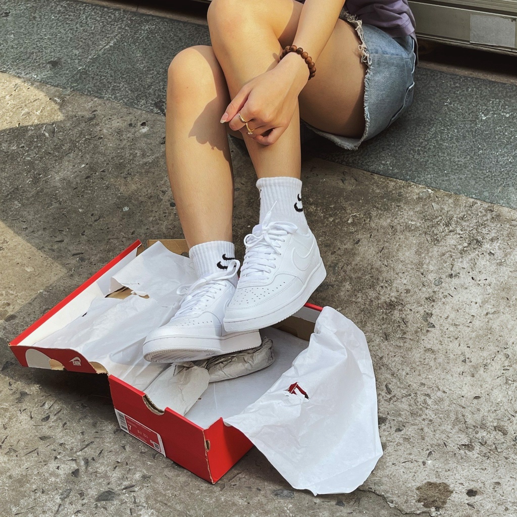 GIÀY THỂ THAO NIKE COURT VISION ALL WHITE