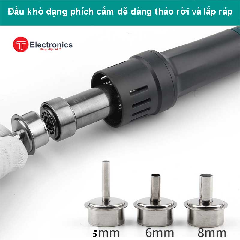 Đầu khò Quick 861DW, TR1300A, Sugon 86XX, 2020D, 2020D