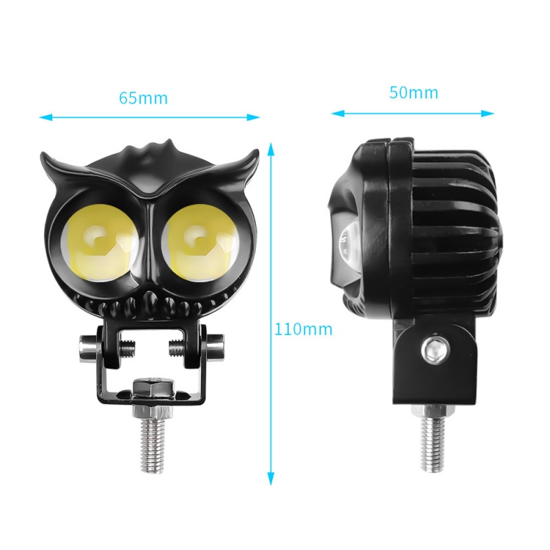 Đèn LED 23W Ánh Sáng Trắng Vàng Hình Cú Vọ Chống Thấm Nước Dành Cho Xe Mô Tô