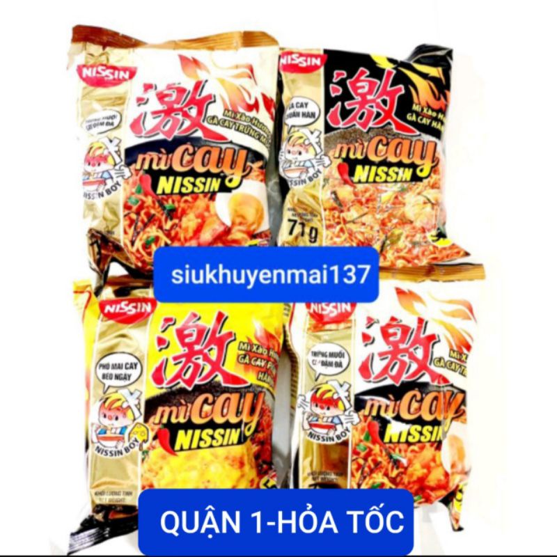 mì cay nissin phong cách hàn Quốc cay ngon đúng điệu _4 loai