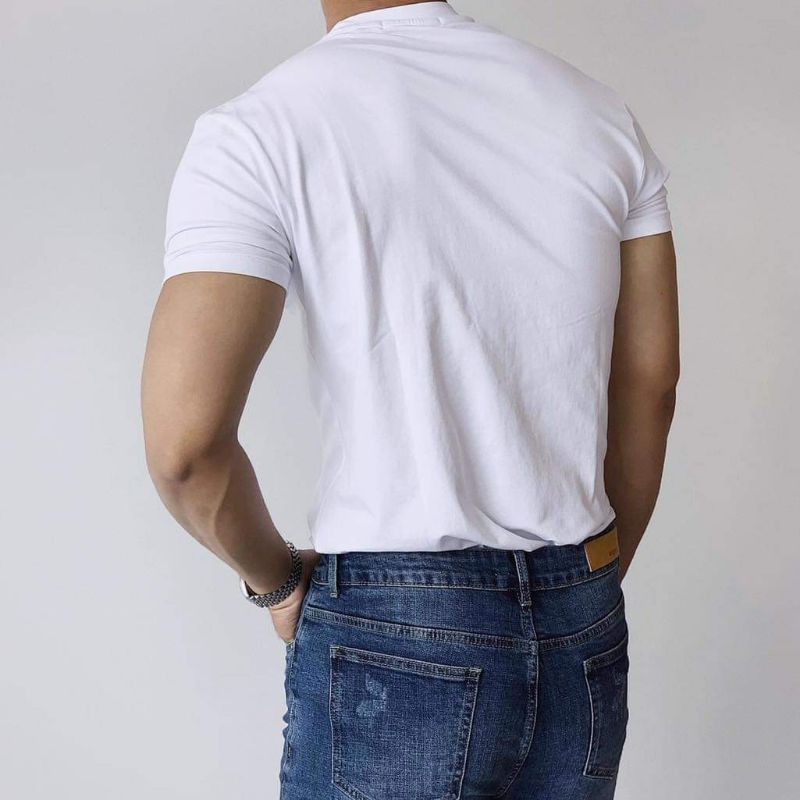 Áo Thun Xuất Khẩu Form Rộng 2 Màu Trắng Đen