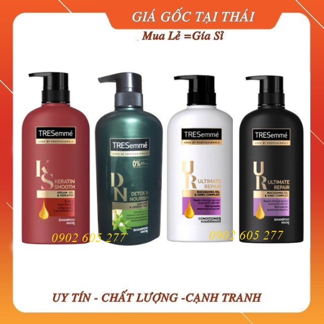 [hàng chính hãng] Dầu gội, dầu xả Tresemme 450ml Thái Lan HÀNG LOẠI I