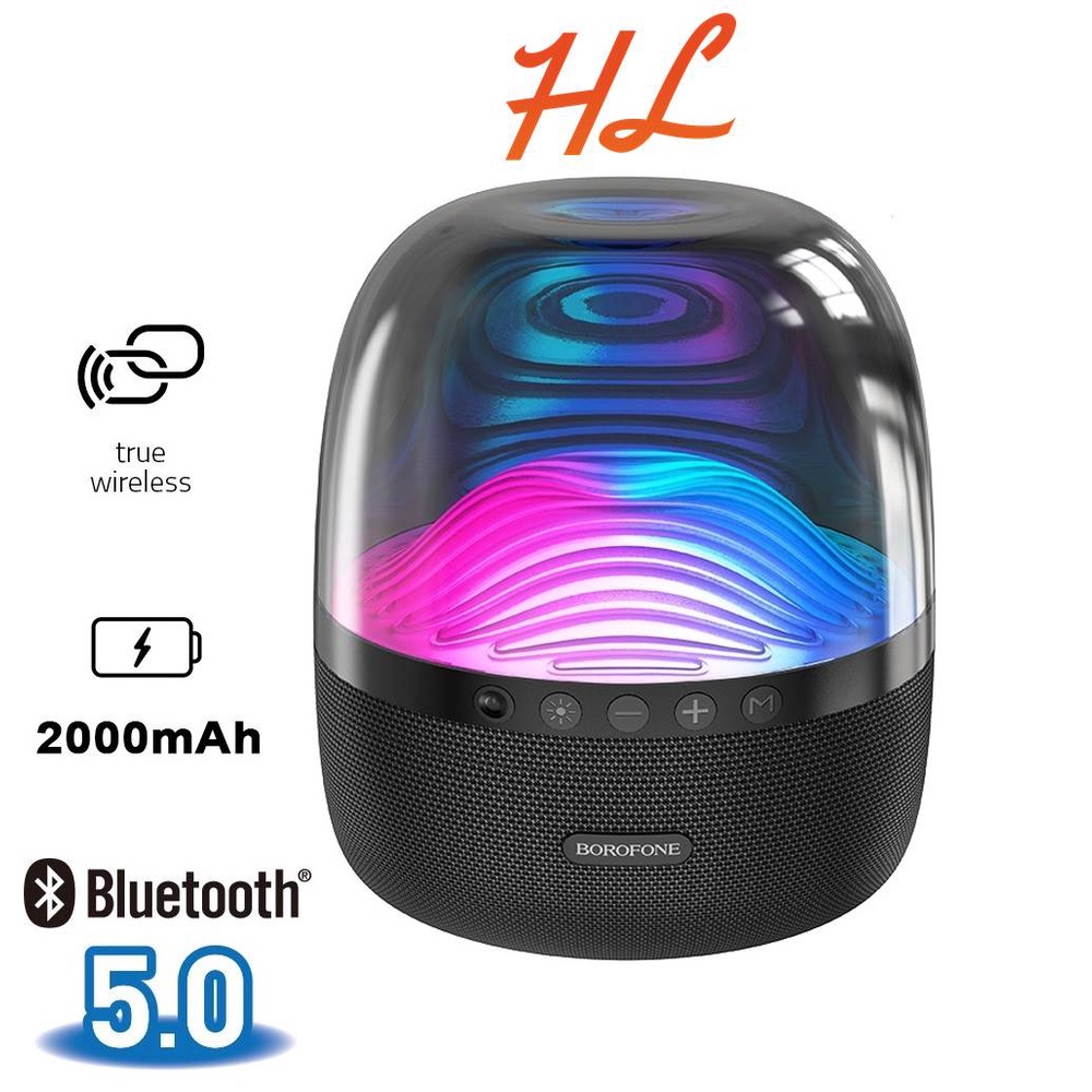 Loa Bluetooth Borofone BP8 True Wireless, V5.0, Đèn Led Đổi Màu - BH 12 Tháng Chính Hãng - Hưng Long PC