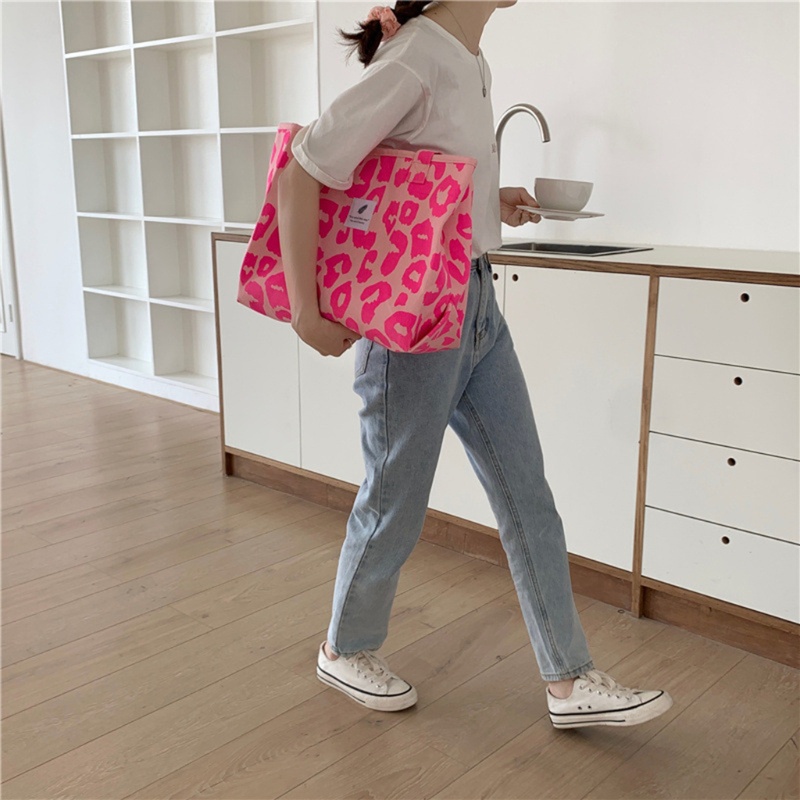 Túi vải Họa Tiết Da Báo Thời Trang Cho Nữ