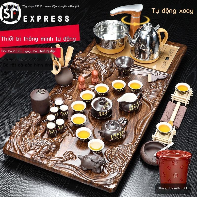 Kung Fu Bộ Trà Phòng Khách Hộ Gia Đình Văn Hoàn Toàn Tự Động Tất Cả Trong Một Khay Tách Bàn Pha