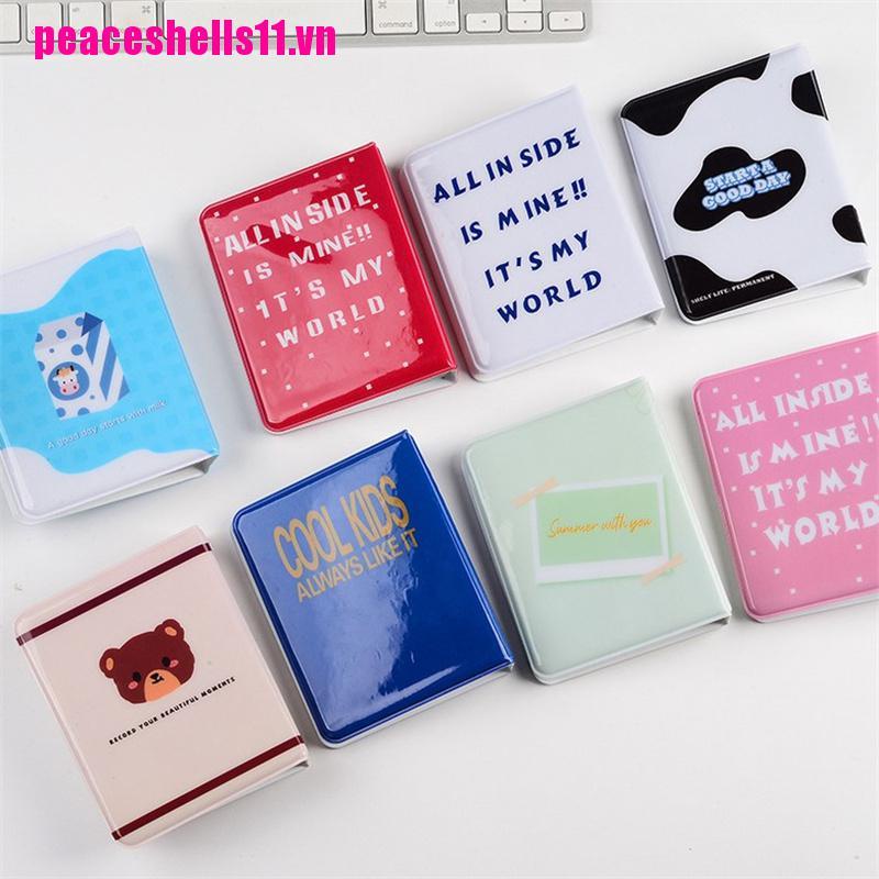 Cuốn Album Đựng Ảnh Mini Hình Tròn Họa Tiết Hoạt Hình Dễ Thương