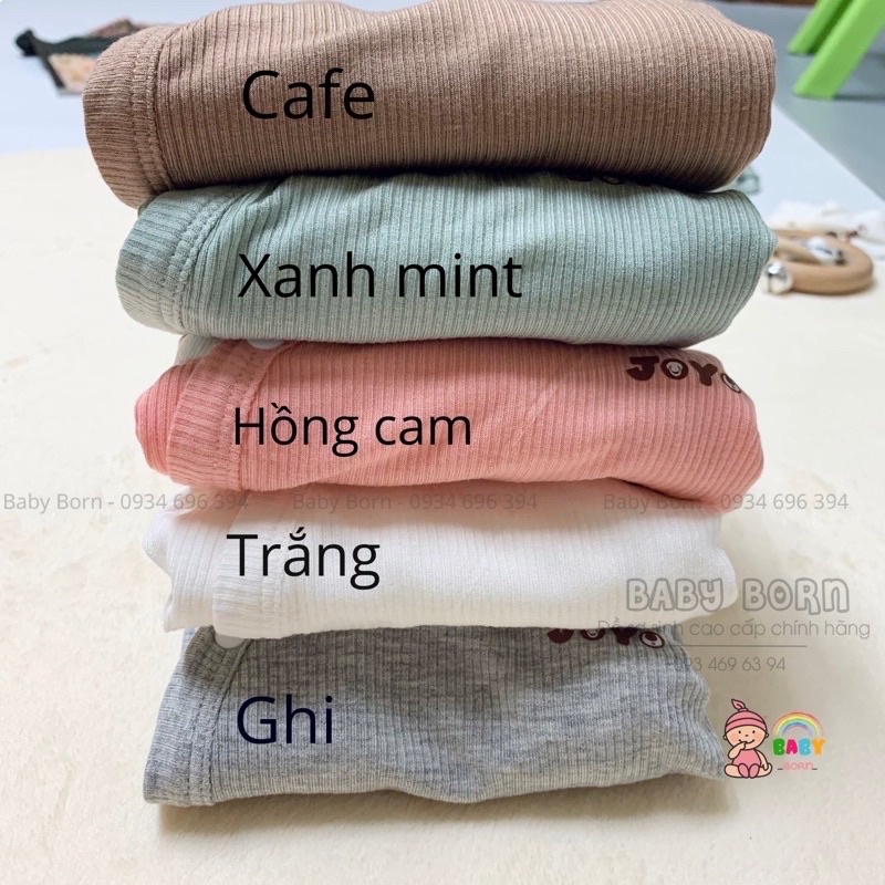 Bộ sơ sinh cài lệch Joyo chất tăm tre mềm mịn, phong cách