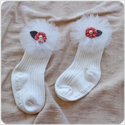 Tất em bé đính nơ đáng yêu dễ thương