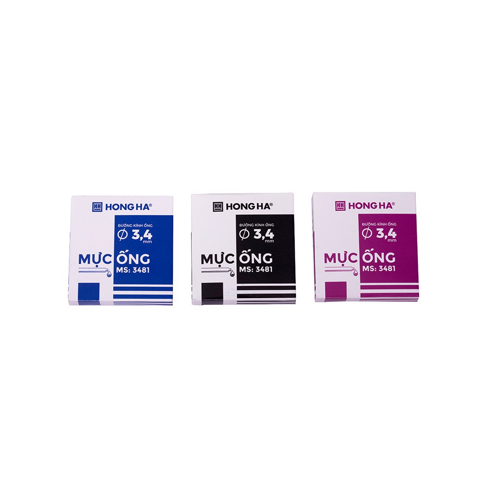 Hộp 6 ống mực Hồng Hà 3.4mm 3481