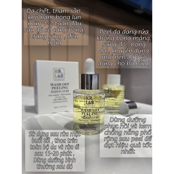 Tinh chất Peel da pha lê căng bóng Hàn Quốc KR.LAB+