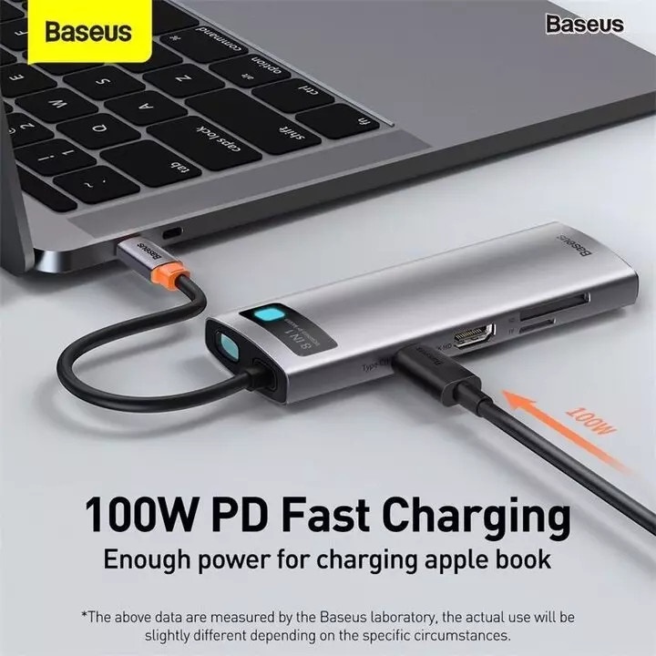 Hub chuyển Baseus chính hãng USB TypeC Ra USB 3.0, HDMI 4K, Lan 5in1 , 6in1 và 8in1