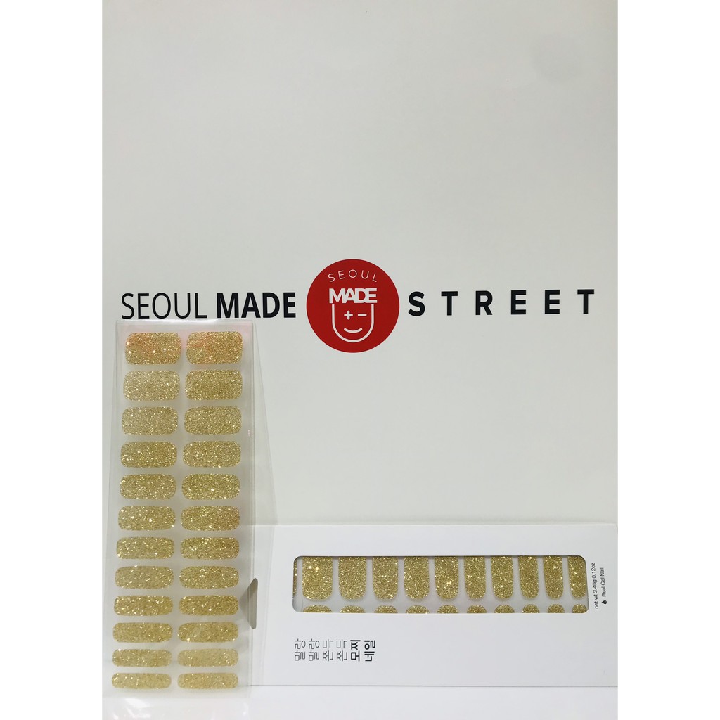 Móng gel dán tay Hernine kết cấu hạt thủy tinh không độc, có thể dùng tới hơn 1 tuần