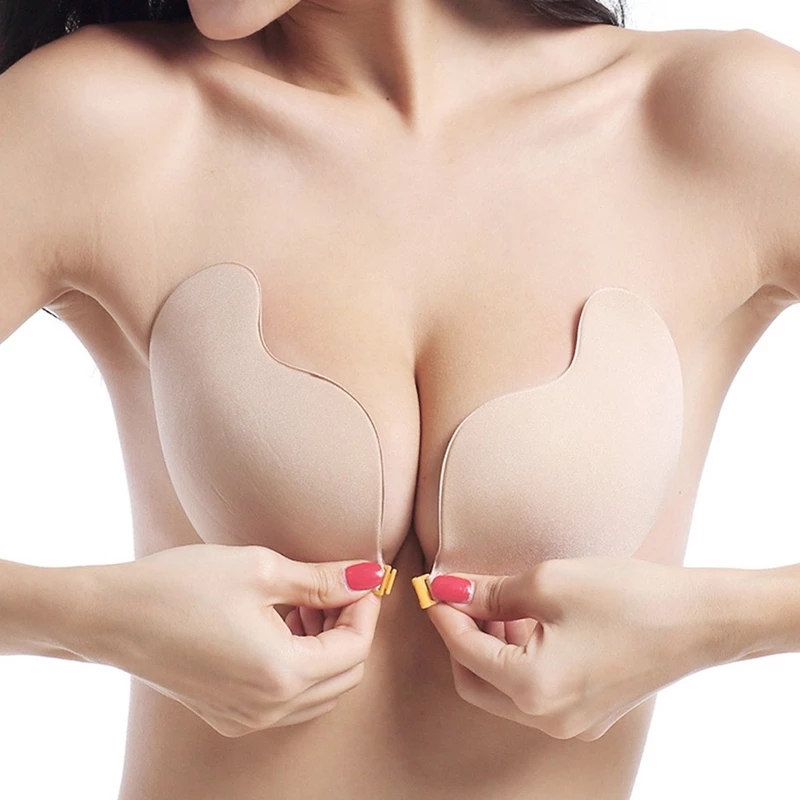 Áo Lót Dán Không Dây Vô Hình Nâng Ngực Tạo Khe Gợi Cảm Tiện Dụng Cho Nữ