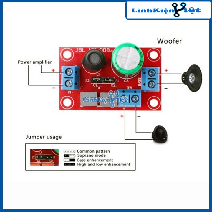 Module Phân Tần Loa Mini 2 Kênh