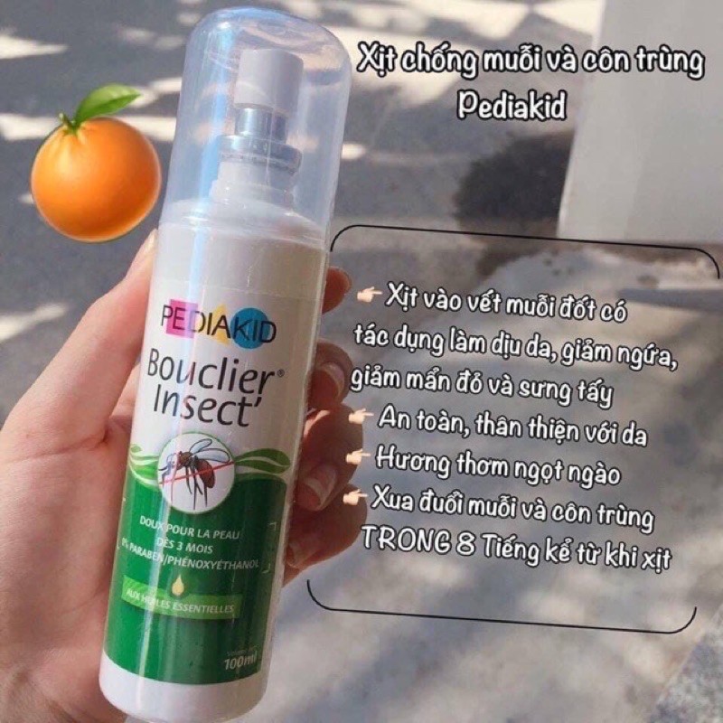 Xịt muỗi Pediakid Pháp 100ml