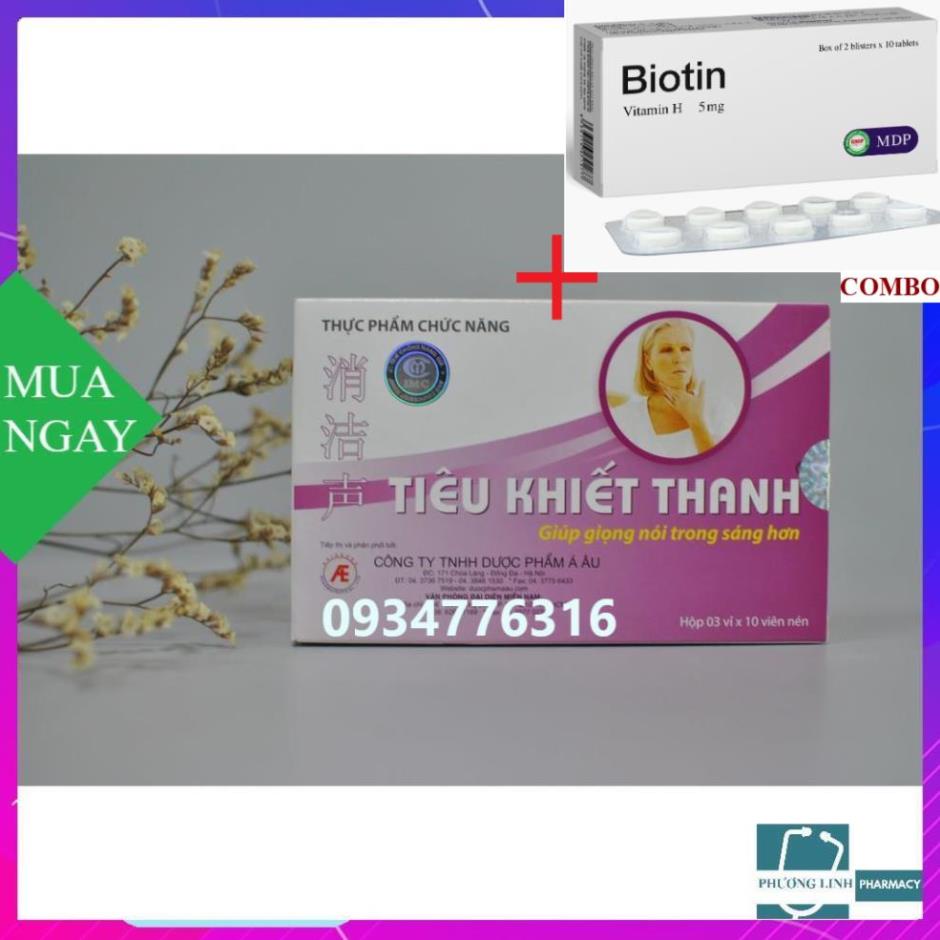 Combo Biotin 5mg+ TIÊU KHIẾT THANH