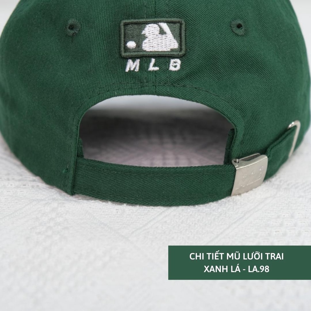 Mũ nón xanh lá lưỡi trai L.A 98 - Nón kết phong cách Hàn quốc màu Trendy KYUBI