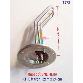Ruột đốt Bình nóng lạnh HERA bát tròn 12cm x 24cm
