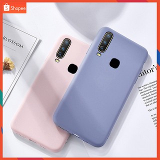 Ốp điện thoại silicon mềm màu kẹo ngọt đáng yêu cho VIVO Y11 Y15