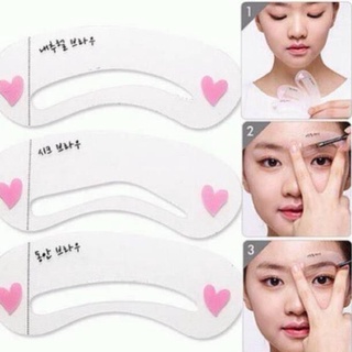 Set 3 khuôn kẻ lông mày 3 dáng siêu hot - khuôn kẻ chân mày mini