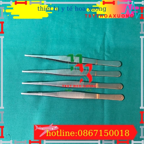 [Hàng Pakistan] Nỉa Thẳng Y Tế Không Mấu18cm- Nhíp Y Tế  Dùng Trong Phẩu Thuật Và Hộp Sơ Cứu Y Tế