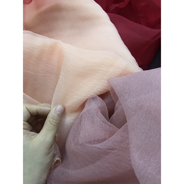Vải Voan Xốp Loại Đẹp Dùng Làm Hoa Trang Trí, Váy Công Chúa Khổ 1.5m