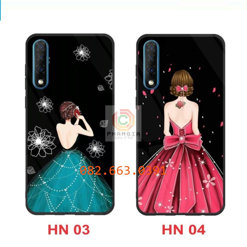 Ốp lưng Vsmart Live ép kính chống bể siêu nét, hình dễ thương