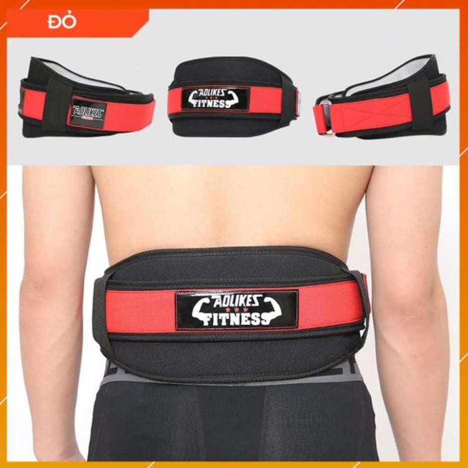 Đai nịt bụng Aolikes 7983 bảo vệ lưng cột sống thoát vị tập gym nâng tạ squat thể hình chạy đi bộ