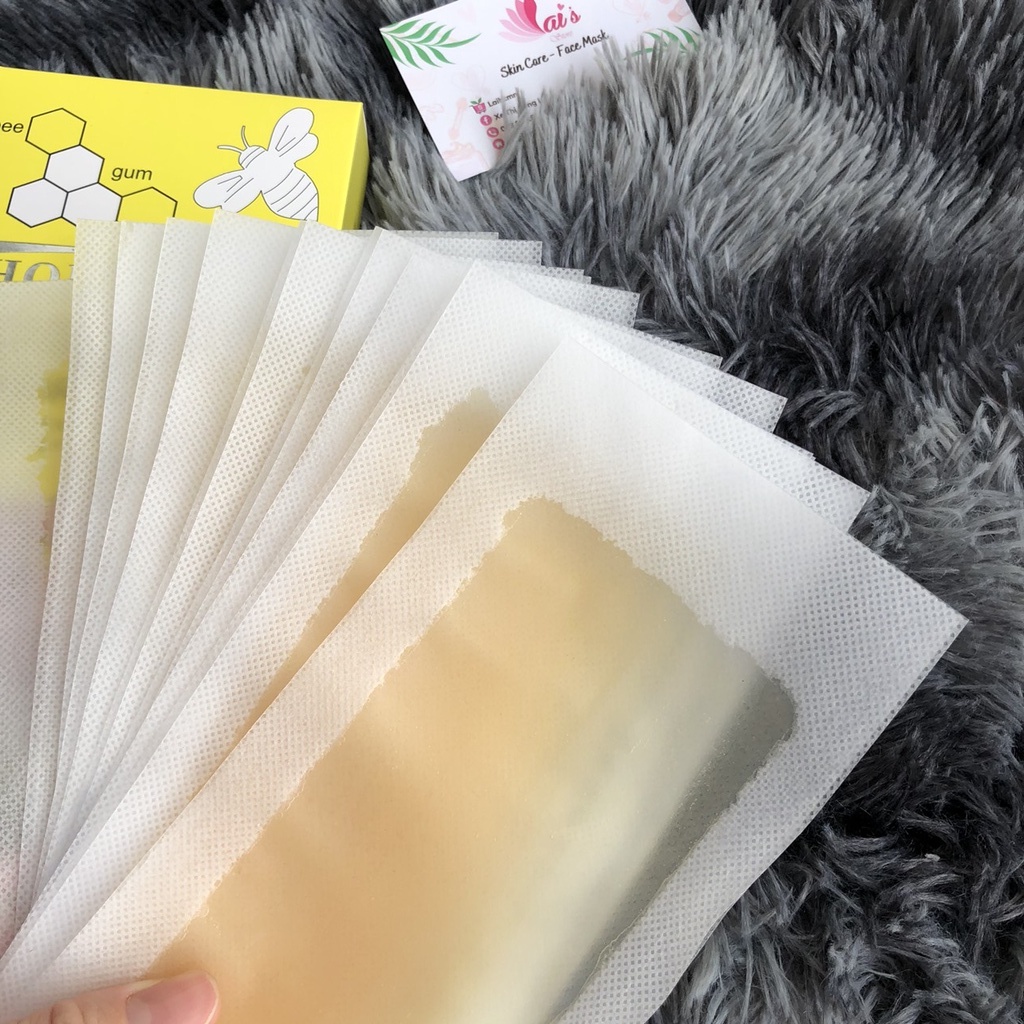 Hộp 20 Miếng Miếng Dán Wax Lông Horshion Có Sẳn Gel Wax Tiện Lợi, Wax Lông Tay, Chân, Lưng, Bụng - LAI'S STORE