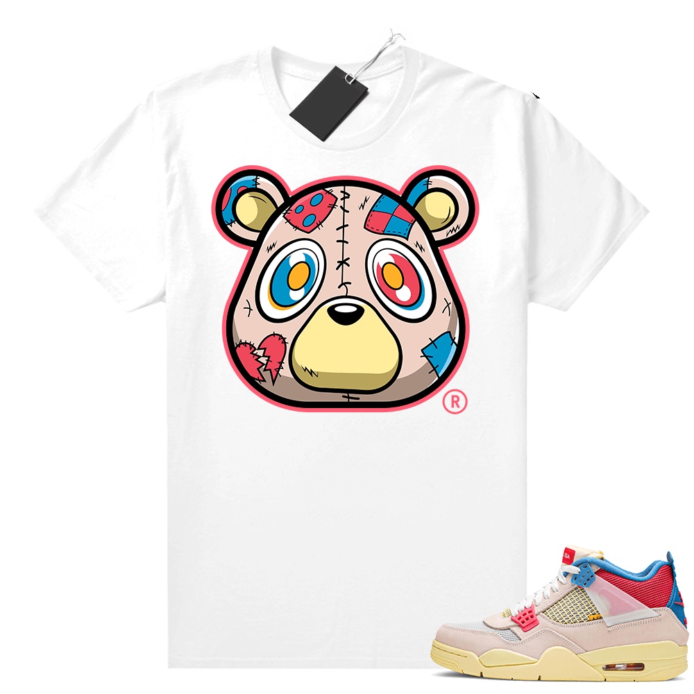 Áo thun gấu không tim Super J-O-R-D-A-N 4 Union Guava Ice S-N-E-A-K-E-R Match S